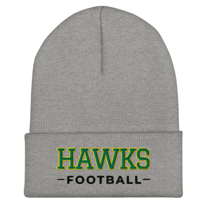 Cuffed Beanie | Lake Minneola Hawks Football | Mark Logo