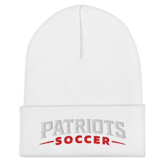 Cuffed Beanie | LFMS Athletics | Patriots Soccer Logo