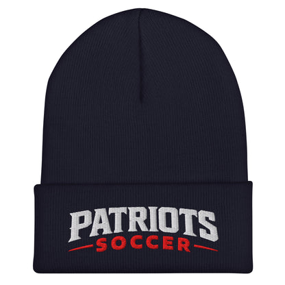 Cuffed Beanie | LFMS Athletics | Patriots Soccer Logo