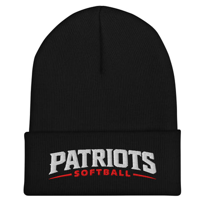 Cuffed Beanie | LFMS Athletics | Patriots Softball Logo