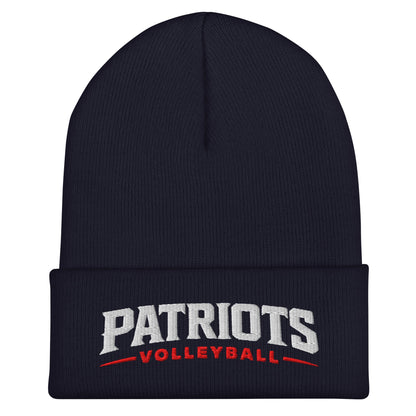 Cuffed Beanie | LFMS Athletics | Patriots Volleyball Logo
