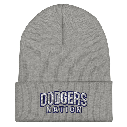 Cuffed Beanie | LI Dodgers Nation | Varsity Crest Logo