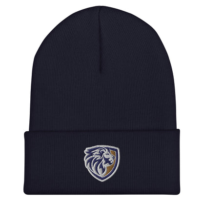 Cuffed Beanie Lion Mascot - Solebury Wrestling Club