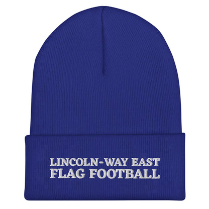 Cuffed Beanie | LWE Flag Football | Crest Logo