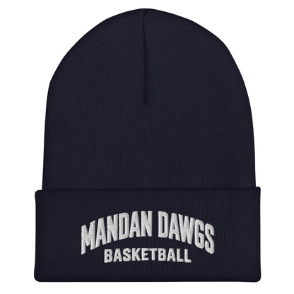 Cuffed Beanie | Mandan Dawgs Basketball | Crest Logo