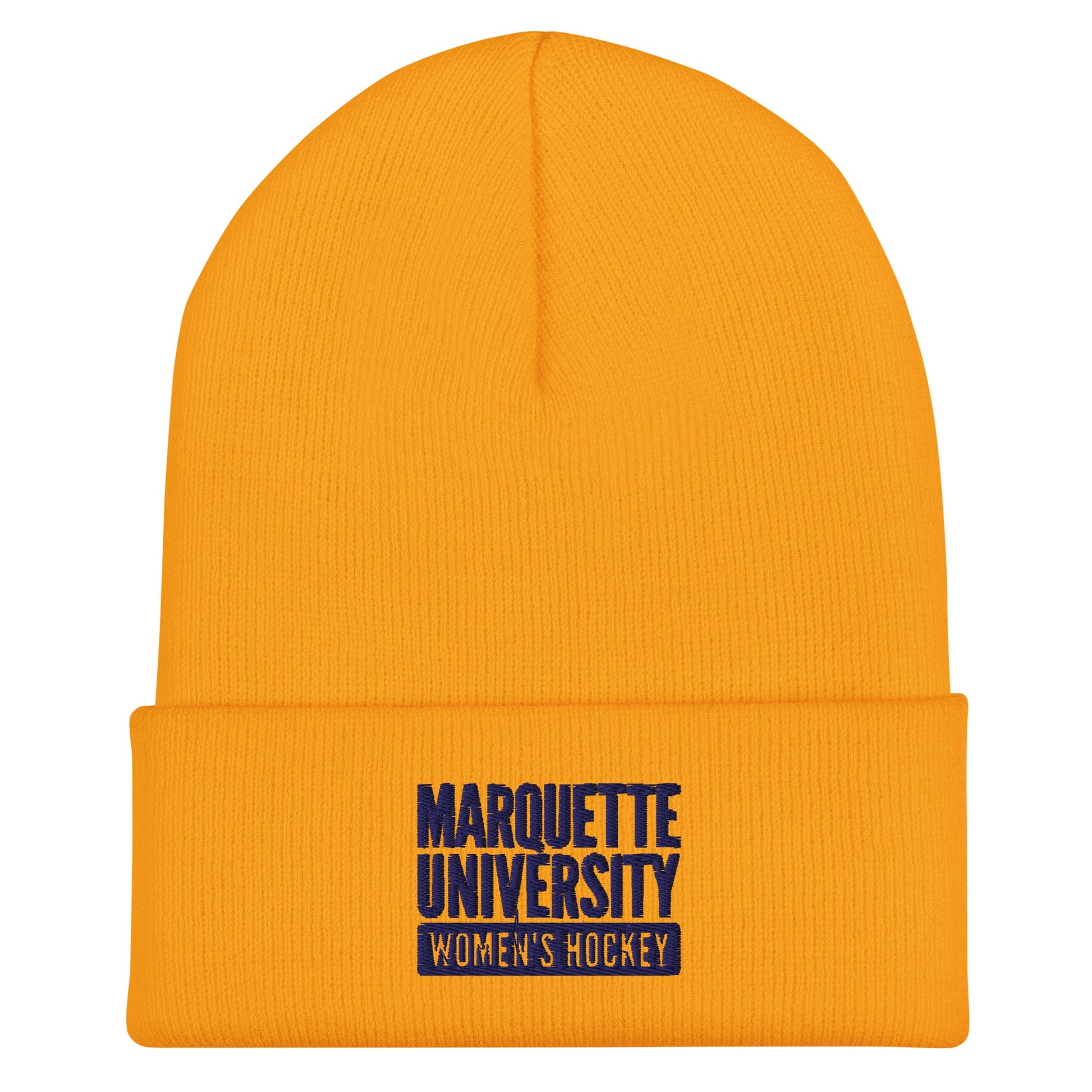 Cuffed Beanie | Marquette University Women's Hockey | Modern Script Logo