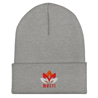 Cuffed Beanie | MASTI | Lotus Logo