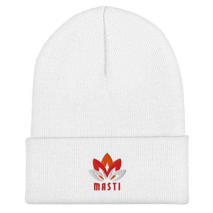Cuffed Beanie | MASTI | Lotus Logo
