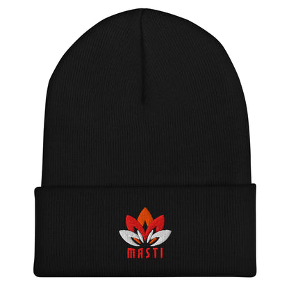 Cuffed Beanie | MASTI | Lotus Logo