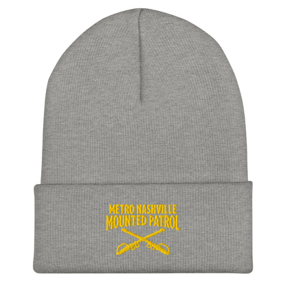 Cuffed Beanie | Metro Nashville Police Department Horse Mounted Patrol | Crest Logo