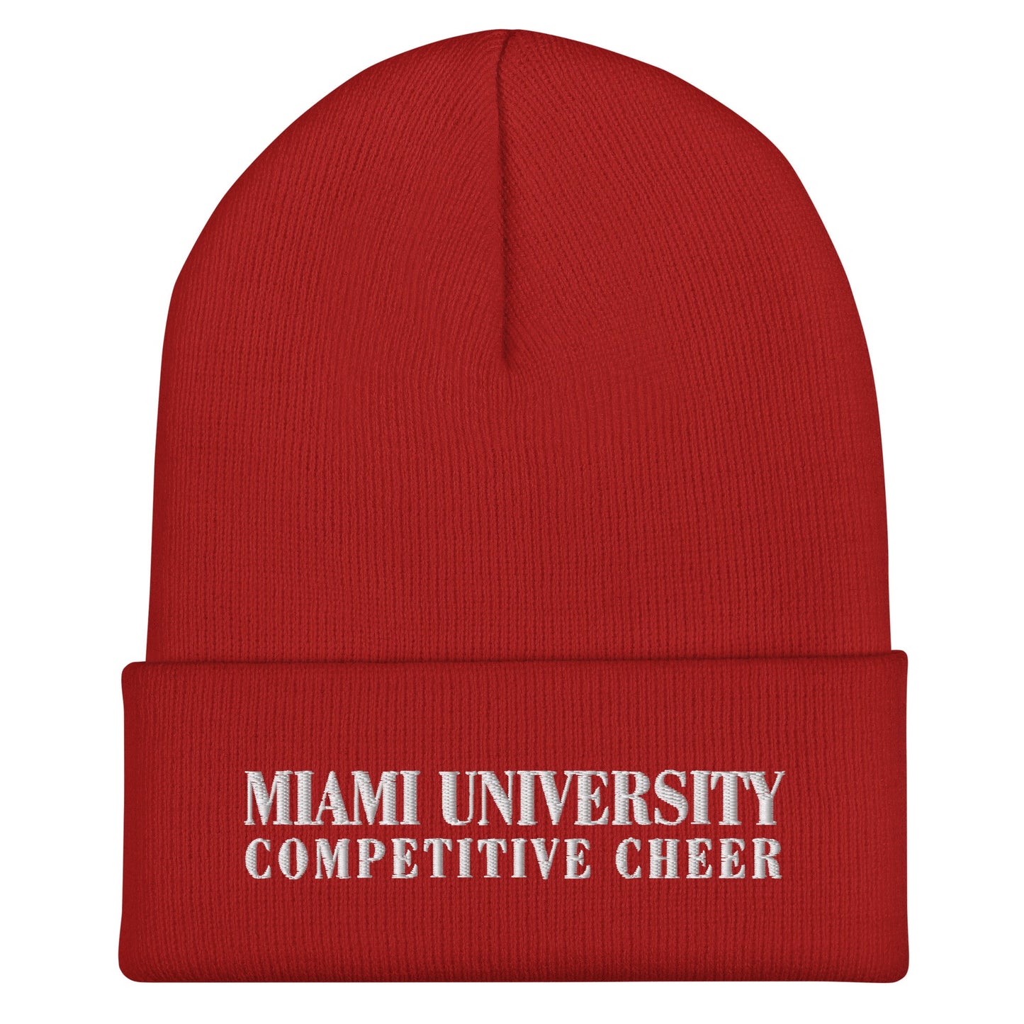 Cuffed Beanie | Miami University Competitive Cheer Team | Alt Logo 2