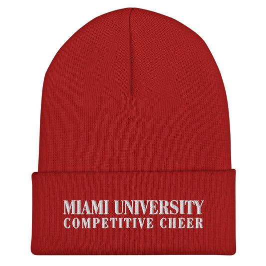 Cuffed Beanie | Miami University Competitive Cheer Team | Alt Logo 2