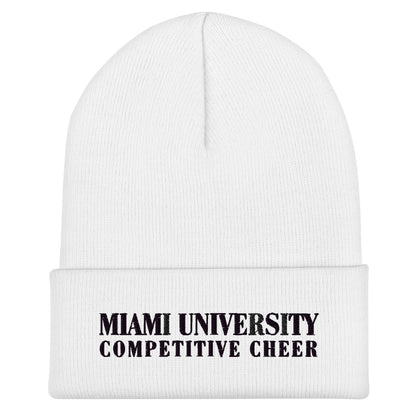 Cuffed Beanie | Miami University Competitive Cheer Team | Alt Logo