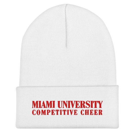 Cuffed Beanie | Miami University Competitive Cheer Team