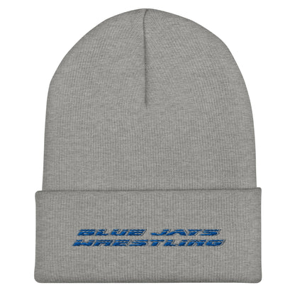 Cuffed Beanie | Middlesex Bluejays Wrestling | Retro Wrestling Logo