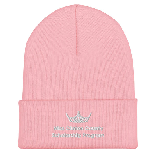 Cuffed Beanie | Miss Clinton County Scholarship Program | Alt Logo