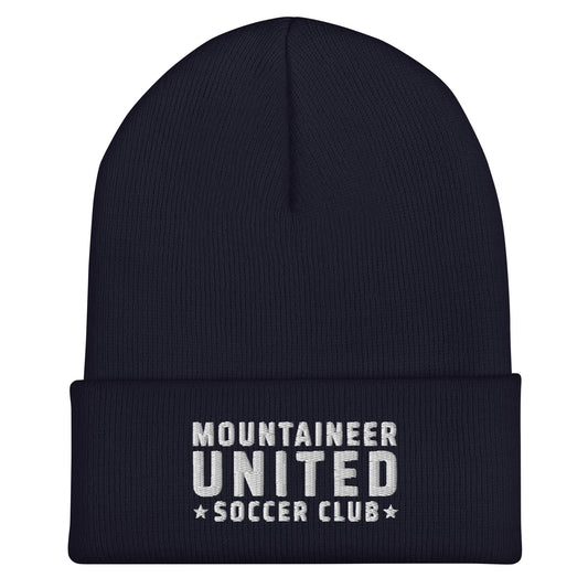 Cuffed Beanie | Mountaineer United Soccer Club | Alpine Crest Logo