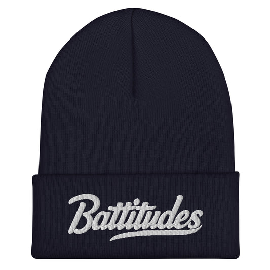 Cuffed Beanie | Battitudes | Script Logo