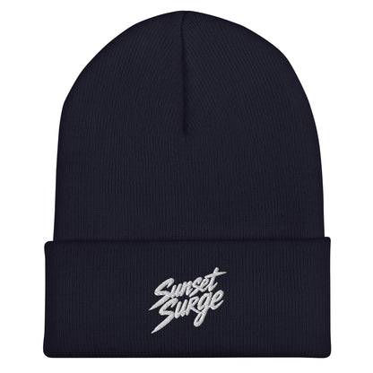 Cuffed Beanie | Sunset Surge All-Star Cheerleading | Neon Palm Cheer Logo