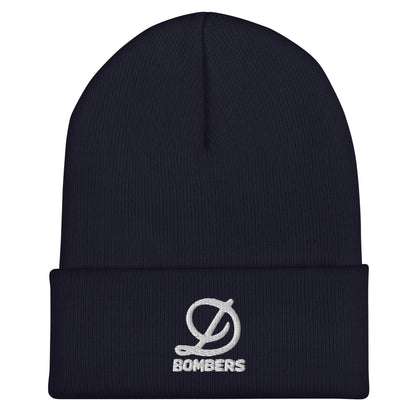 Cuffed Beanie | Diamond Bombers | Bomber Varsity - White Logo