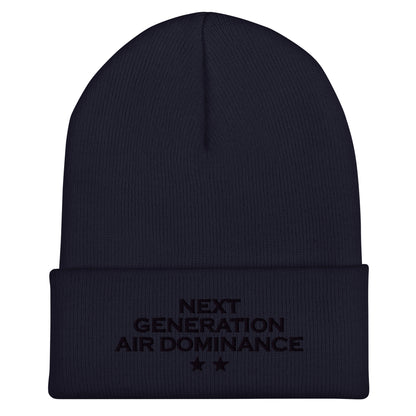 Cuffed Beanie | Next Generation Air Dominance | Modern Script Logo