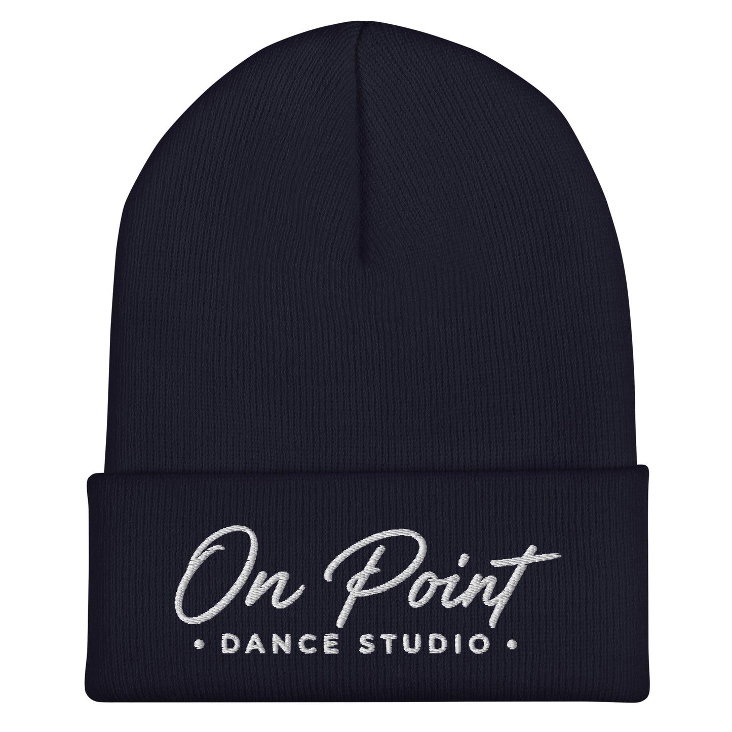 Cuffed Beanie | On Point Dance Studio | Modern Script Logo
