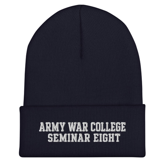 Cuffed Beanie | Army War College (Seminar 8) | Script Logo