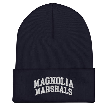 Cuffed Beanie | Pink Magnolias Dance | Crest Logo