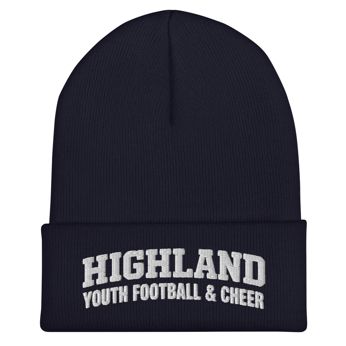 Cuffed Beanie | Highland youth football and cheer | Emblem Logo