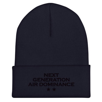 Cuffed Beanie | Next Generation Air Dominance | Modern Script Logo
