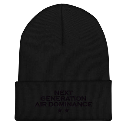 Cuffed Beanie | Next Generation Air Dominance | Modern Script Logo
