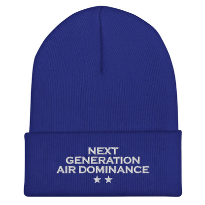 Cuffed Beanie | Next Generation Air Dominance | Modern Script Logo