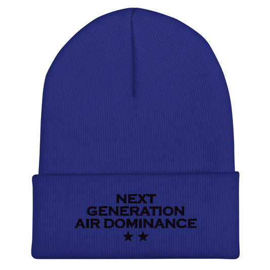 Cuffed Beanie | Next Generation Air Dominance | Modern Script Logo