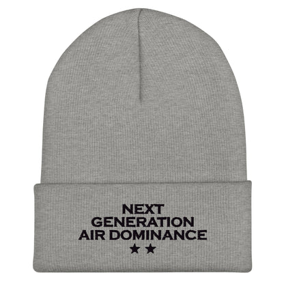 Cuffed Beanie | Next Generation Air Dominance | Modern Script Logo