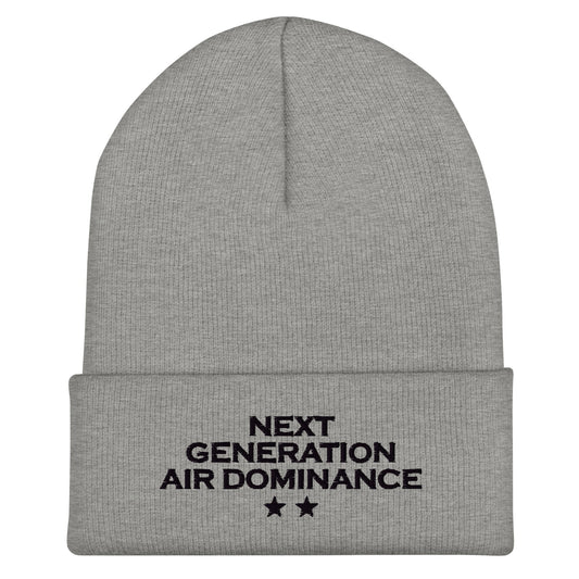 Cuffed Beanie | Next Generation Air Dominance | Modern Script Logo