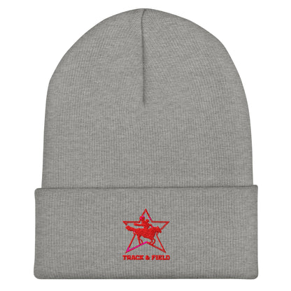 Cuffed Beanie | North Lake Track and Field | Cowboy T&F Logo