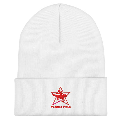 Cuffed Beanie | North Lake Track and Field | Cowboy T&F Logo