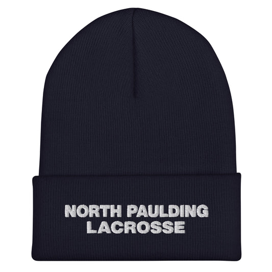Cuffed Beanie | North Paulding Lacrosse | Badge Logo