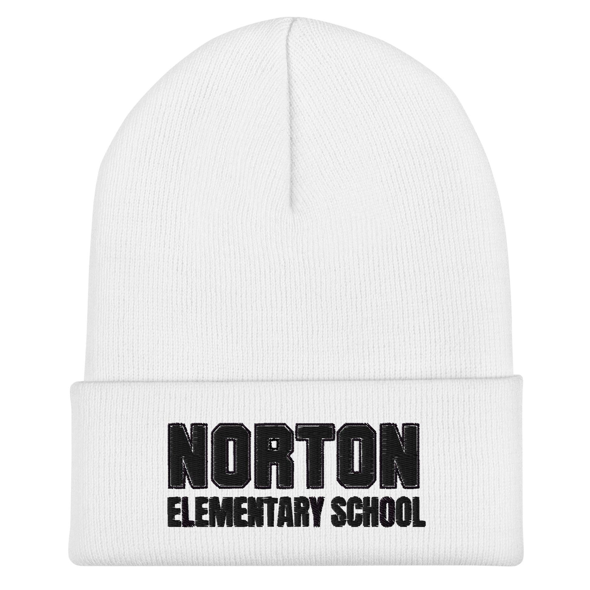 Cuffed Beanie | Norton Elementary School | Block Script Logo