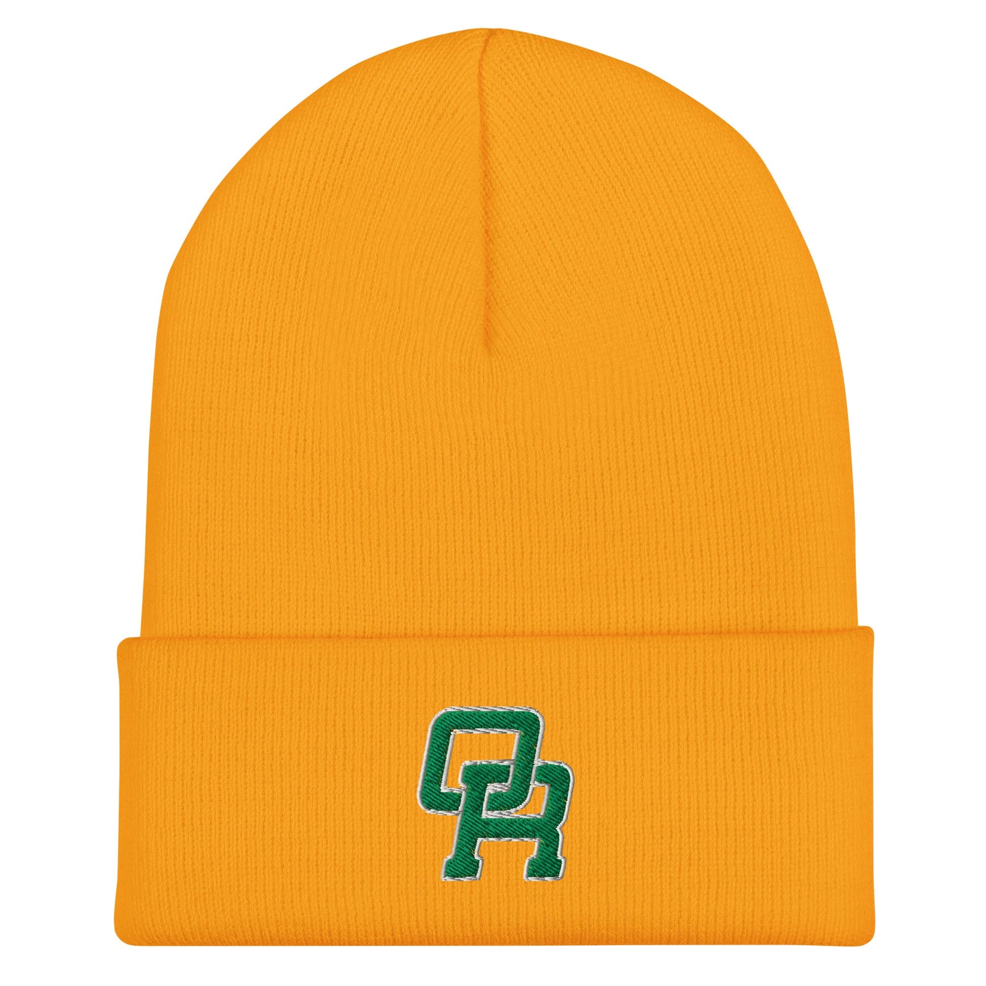 Cuffed Beanie | Oakridge Flag Football | Varsity Interlock Logo