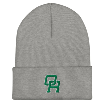 Cuffed Beanie | Oakridge Flag Football | Varsity Interlock Logo