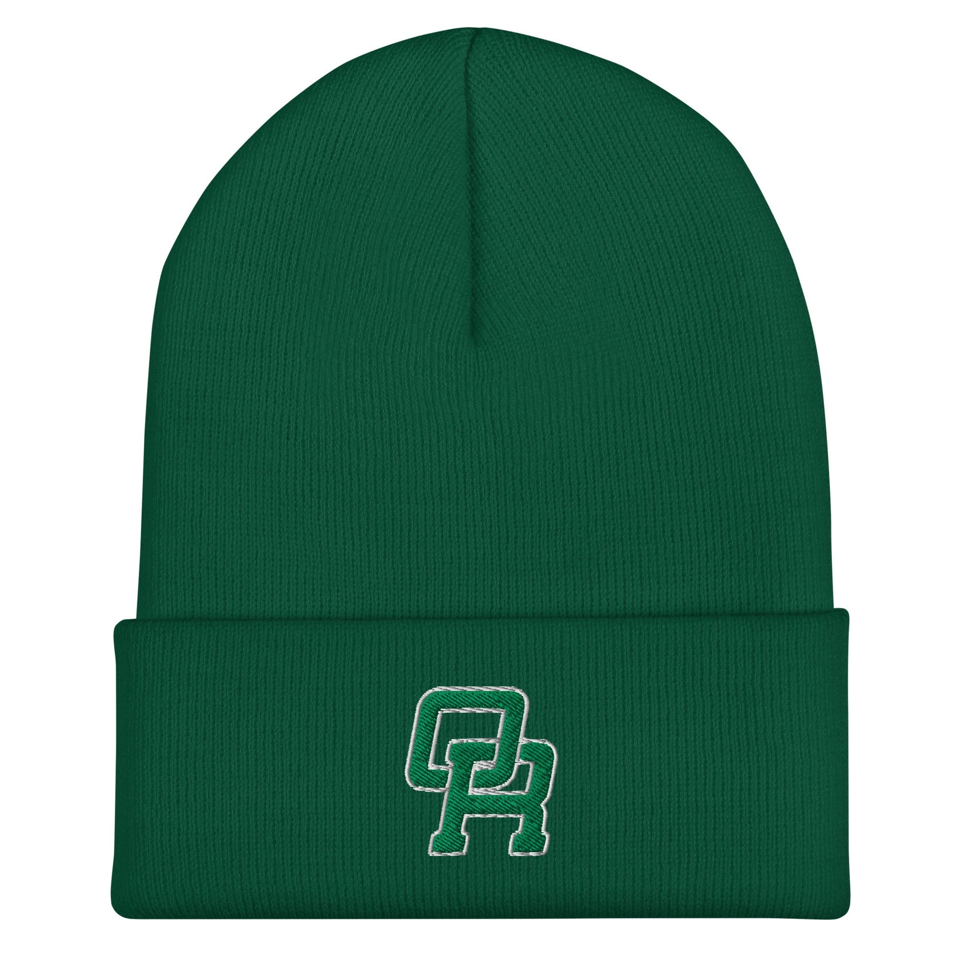Cuffed Beanie | Oakridge Flag Football | Varsity Interlock Logo