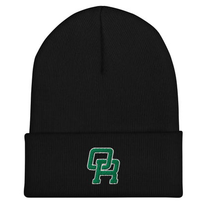 Cuffed Beanie | Oakridge Flag Football | Varsity Interlock Logo