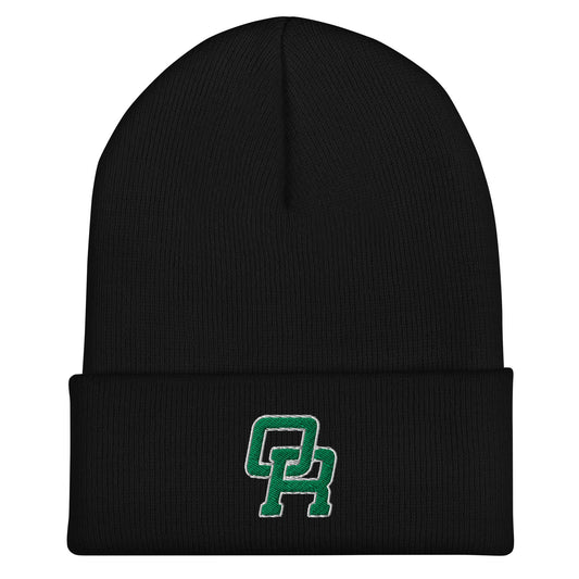 Cuffed Beanie | Oakridge Flag Football | Varsity Interlock Logo