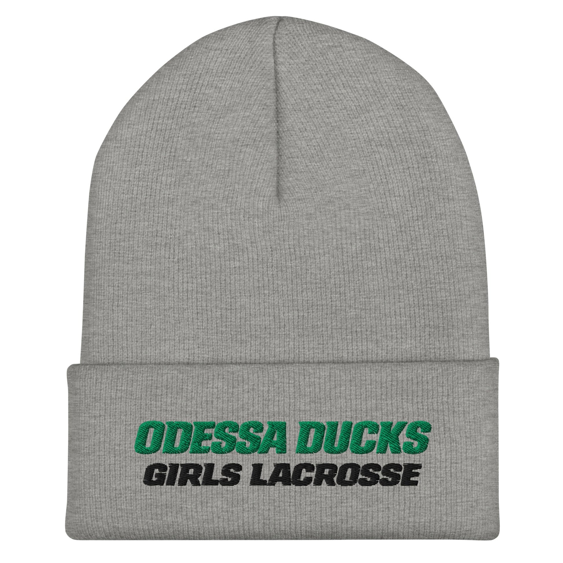 Cuffed Beanie | Odessa Girls Lacrosse | Duck Sticks Logo