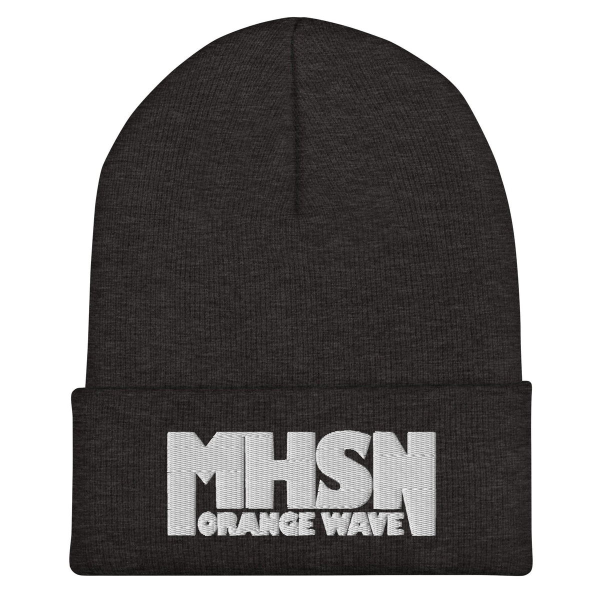 Cuffed Beanie | Orange Wave Marching Band | Crest (Variant) Logo