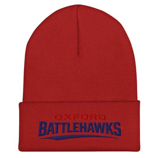 Cuffed Beanie | Oxford Battlehawks 13U | Raptor Logo
