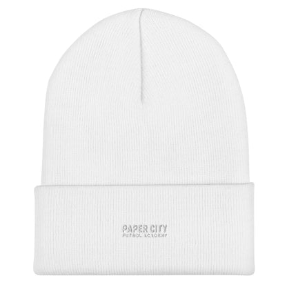 Cuffed Beanie | Paper City Futbol Academy | Vanguard Shield Logo