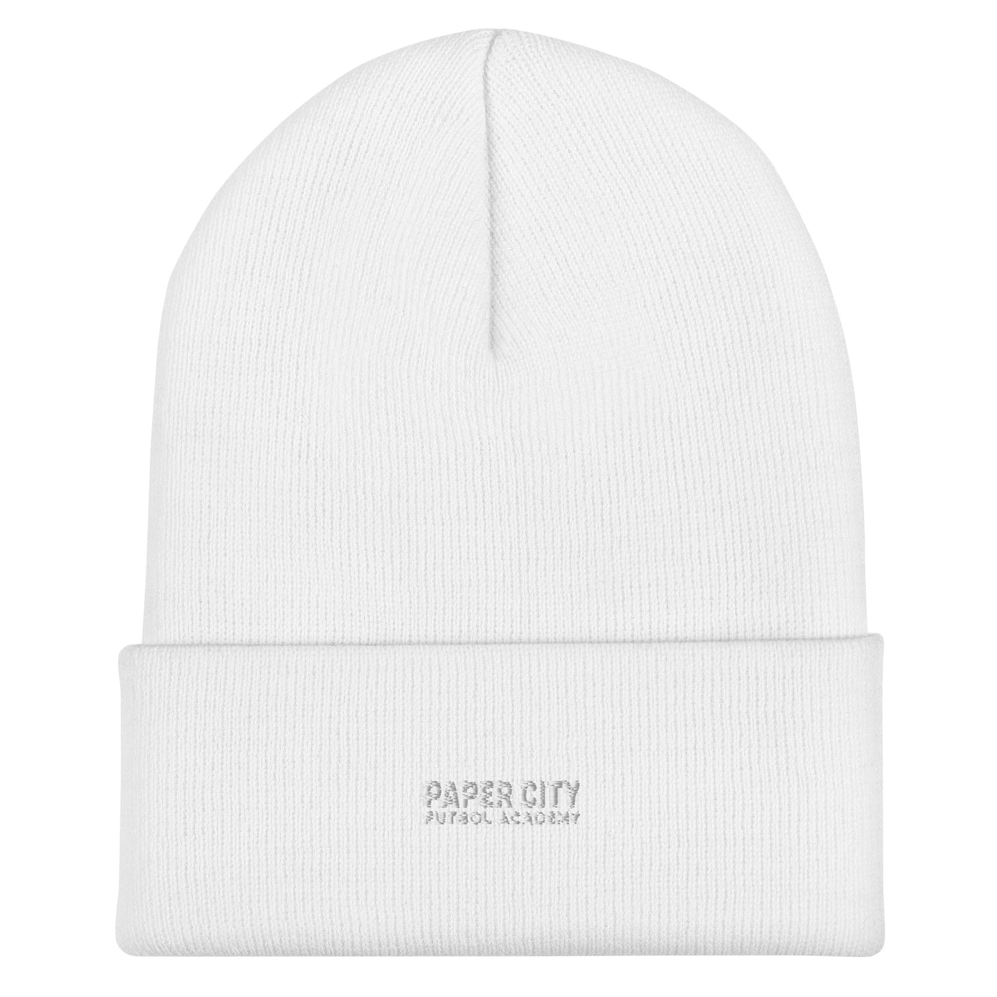 Cuffed Beanie | Paper City Futbol Academy | Vanguard Shield Logo