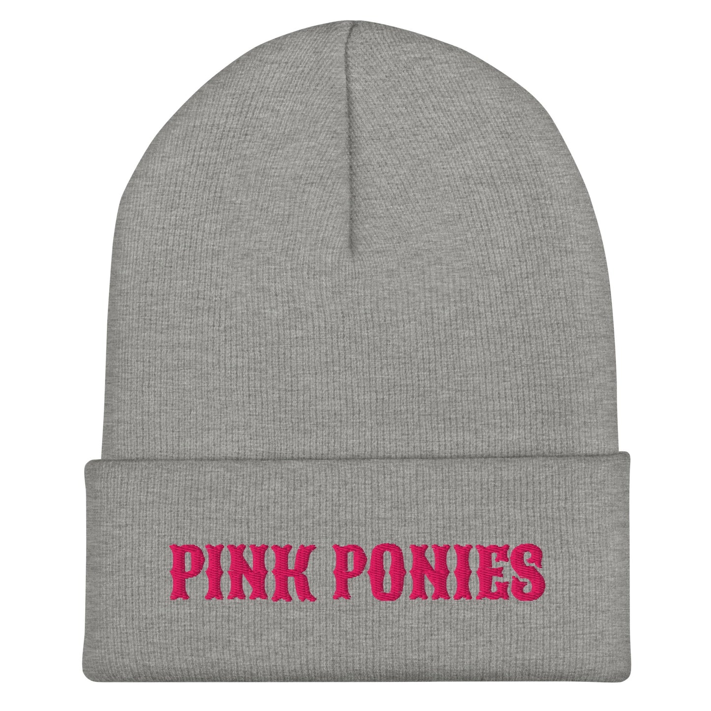 Cuffed Beanie | Pink Pony Athletic Club | Script Logo